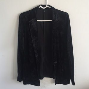 Uniqlo crushed velvet blazer